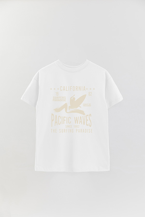 REMERA OVER ESTAMPADA CALIFORNIA PACIFIC WAVES