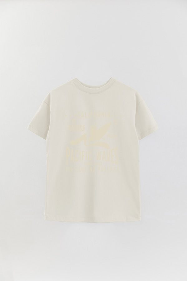 REMERA OVER ESTAMPADA CALIFORNIA PACIFIC WAVES
