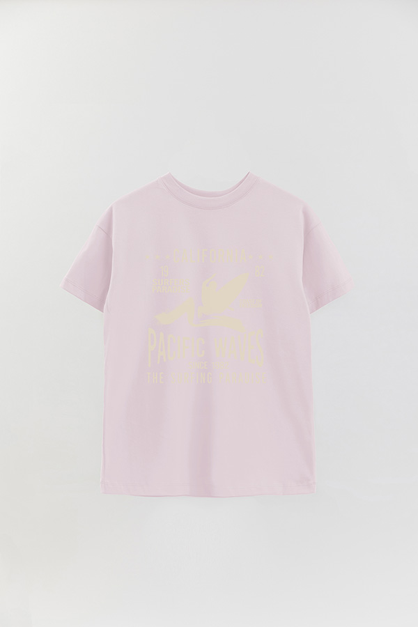 REMERA OVER ESTAMPADA CALIFORNIA PACIFIC WAVES