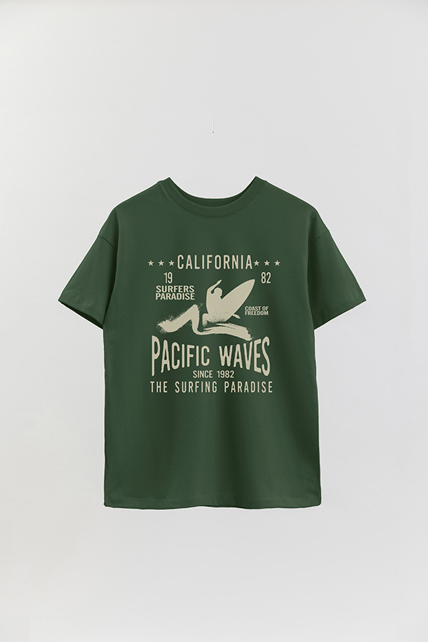 REMERA OVER ESTAMPADA CALIFORNIA PACIFIC WAVES