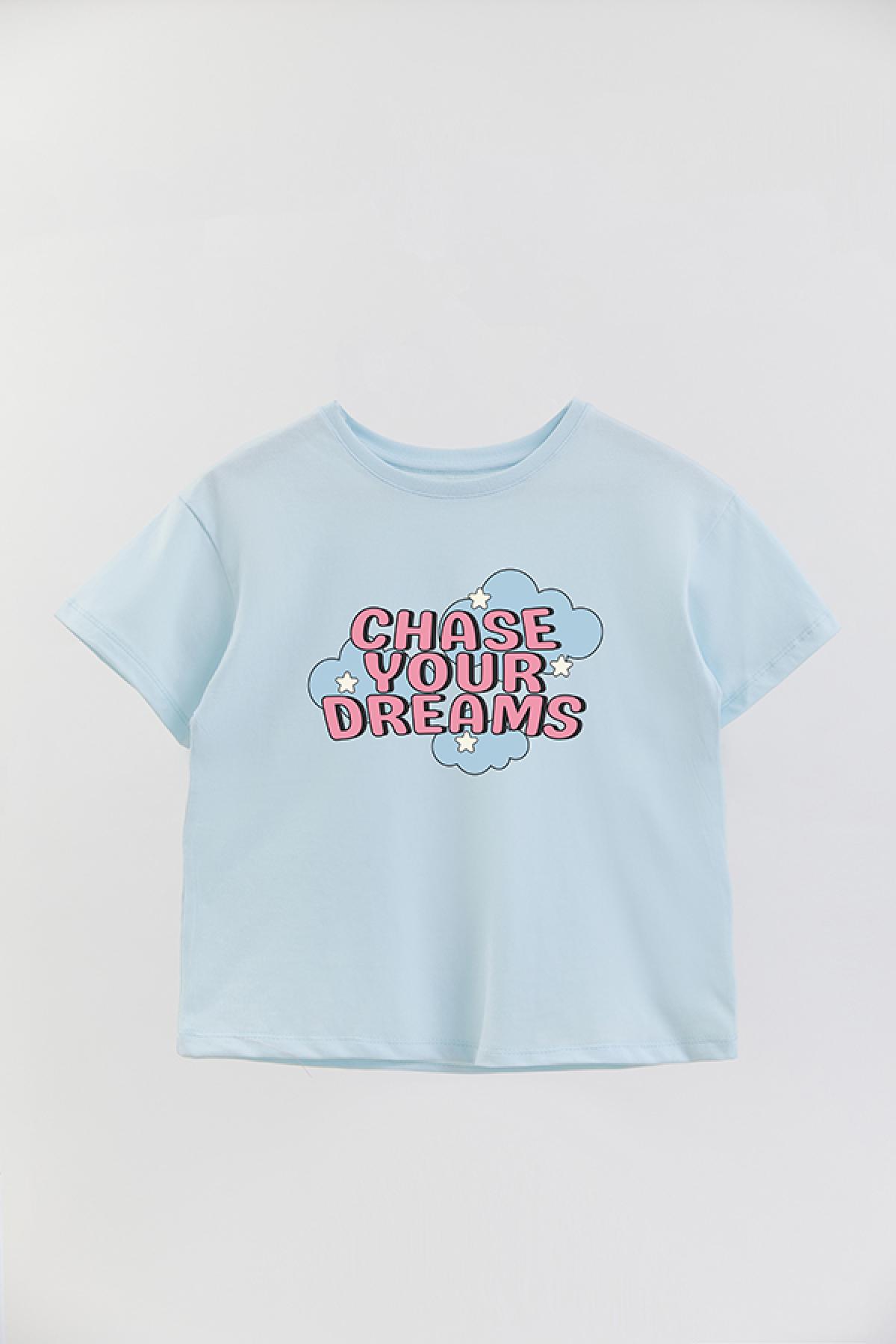 REMERA GIRL OVER RT CHASE YOUR DREAMS