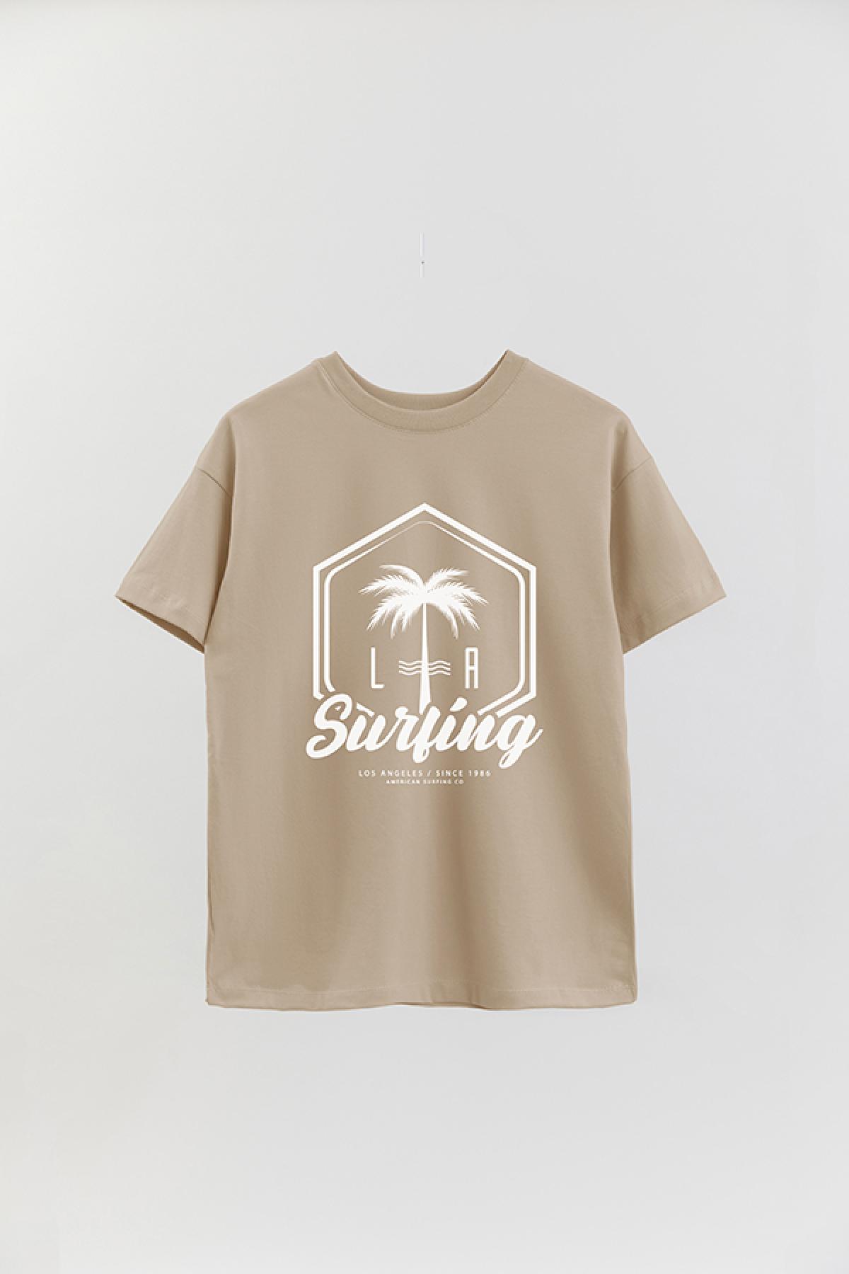 REMERA OVER ESTAMPADA SM LA SURFING