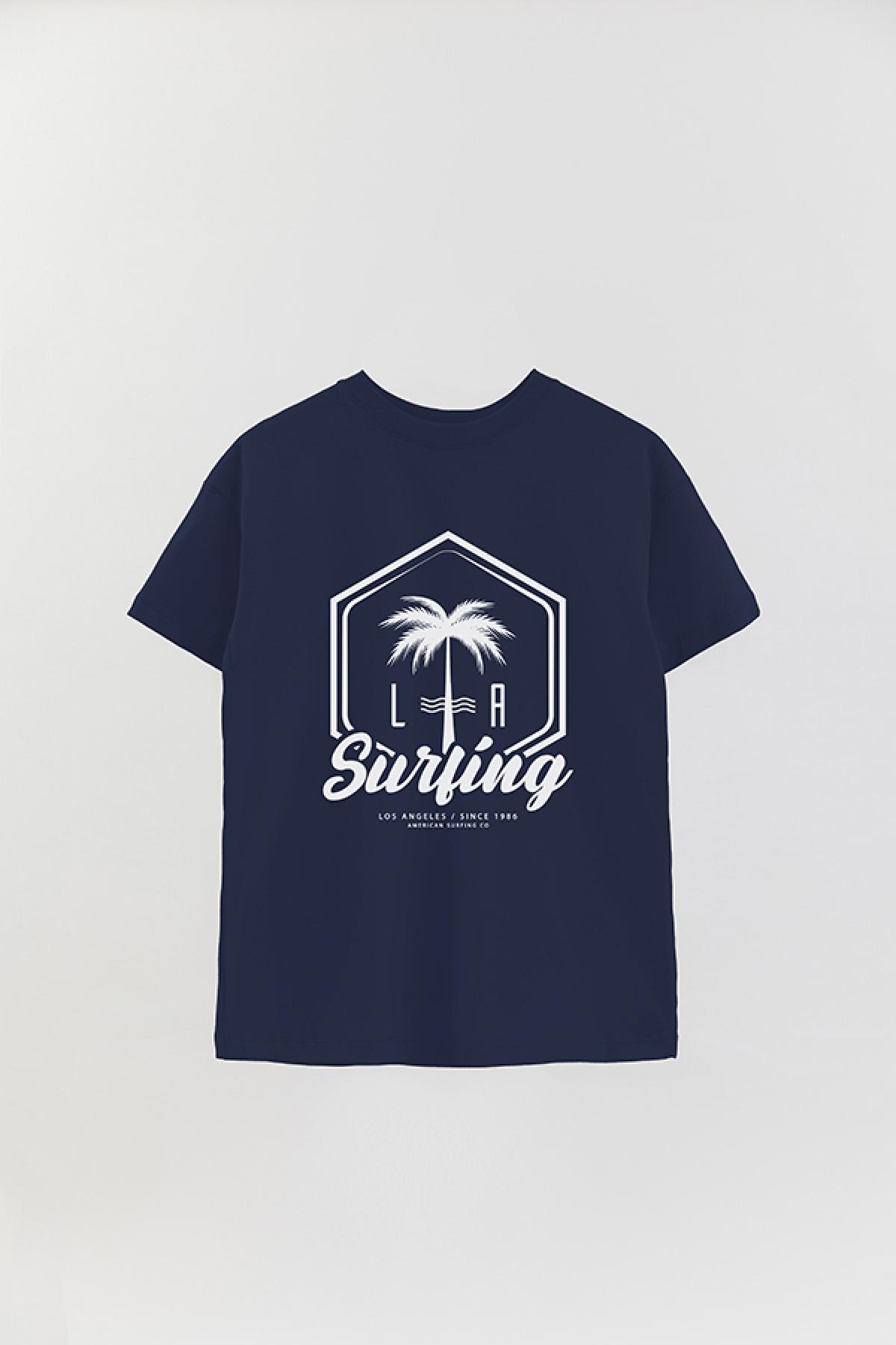 REMERA OVER ESTAMPADA SM LA SURFING