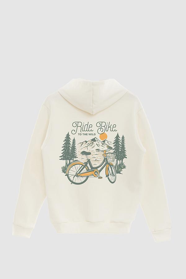 HOODIE ESTAMPADO RIDE BIKE TO THE WILD