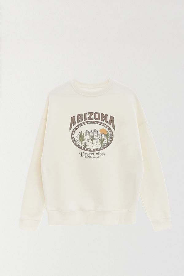 BUZO CREWNECK ESTAMPADO WESTERN DESERT VIBES