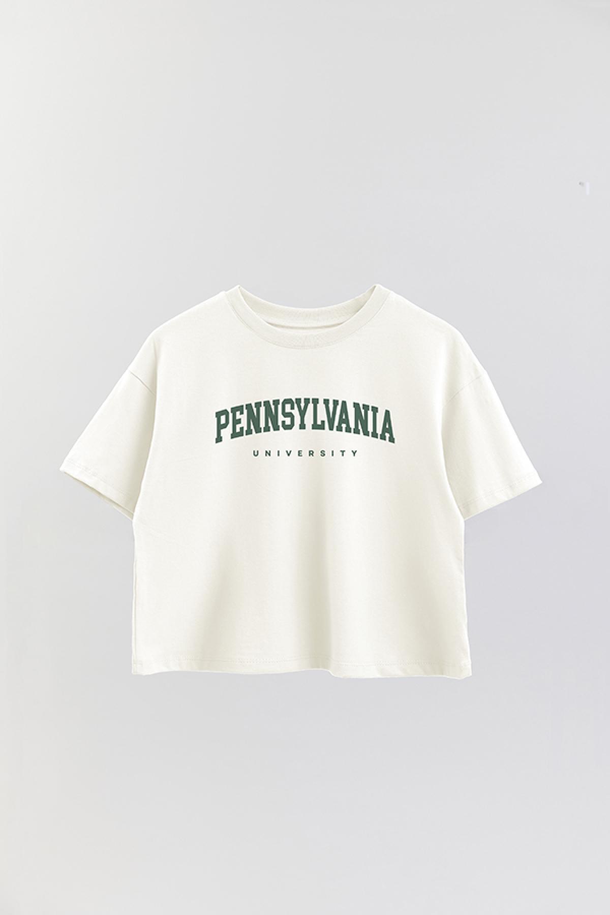 REMERA CROP ESTAMPADA WCV PENNSYLVANIA