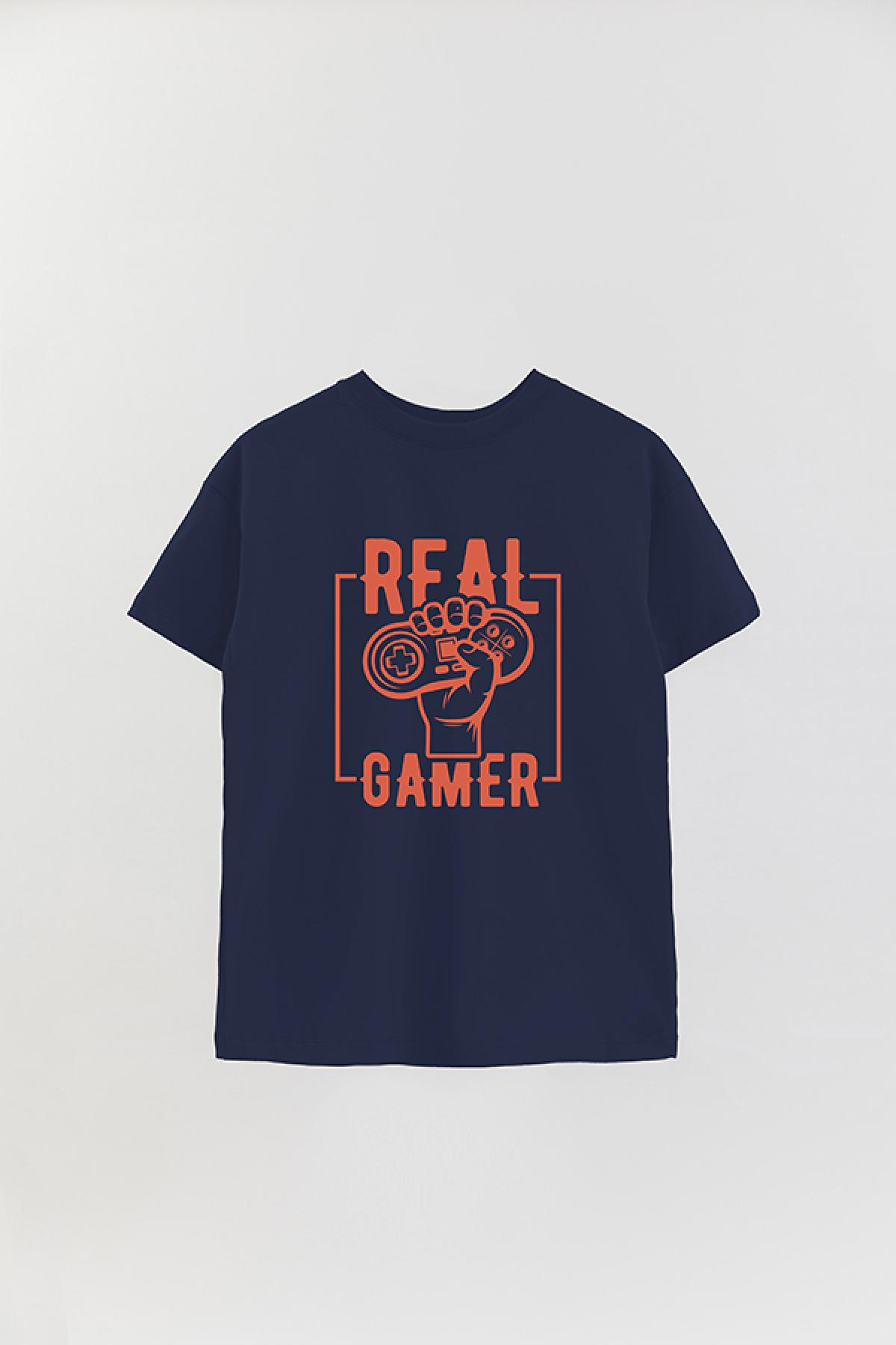 REMERA OVER ESTAMPADA GM REAL GAMER 2