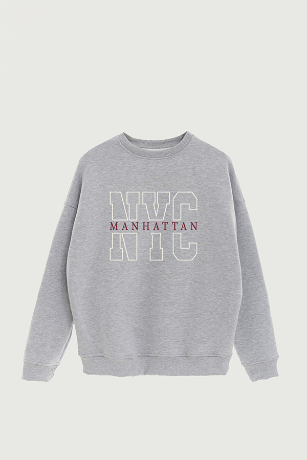BUZO CREWNECK ESTAMPADO VARSITY NYC MANHATTAN