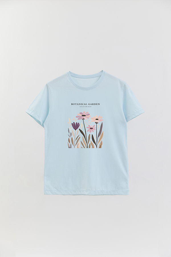 REMERA BASICA ESTAMPADA GARDEN 39
