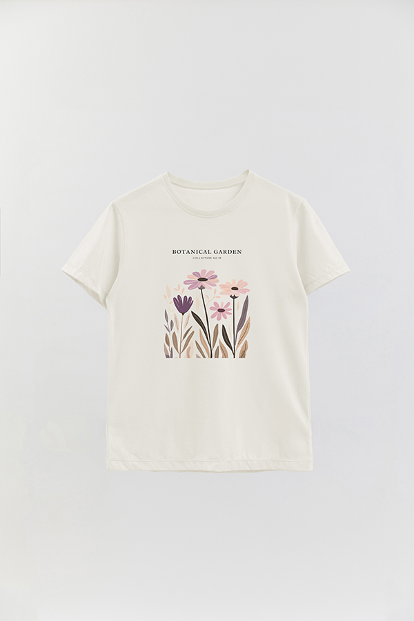 REMERA BASICA ESTAMPADA GARDEN 39