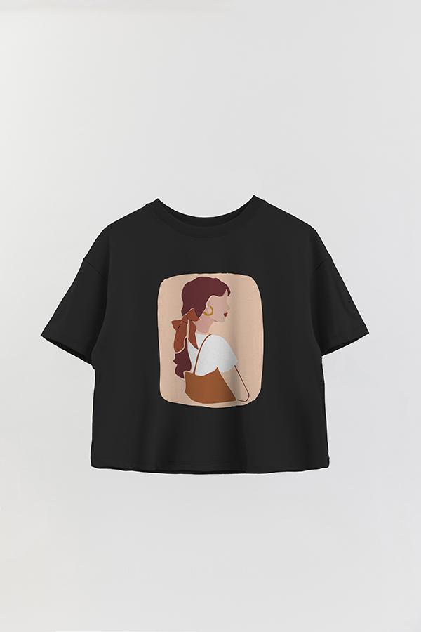 REMERA CROP ESTAMPADA ART 86