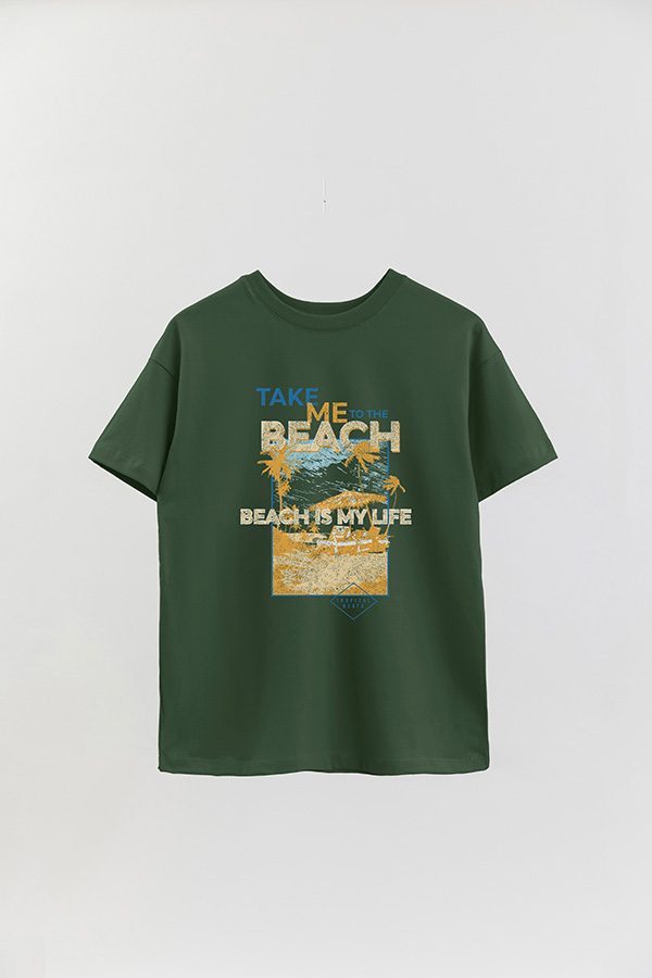 REMERA OVER ESTAMPADA TAKE ME TO THE BEACH