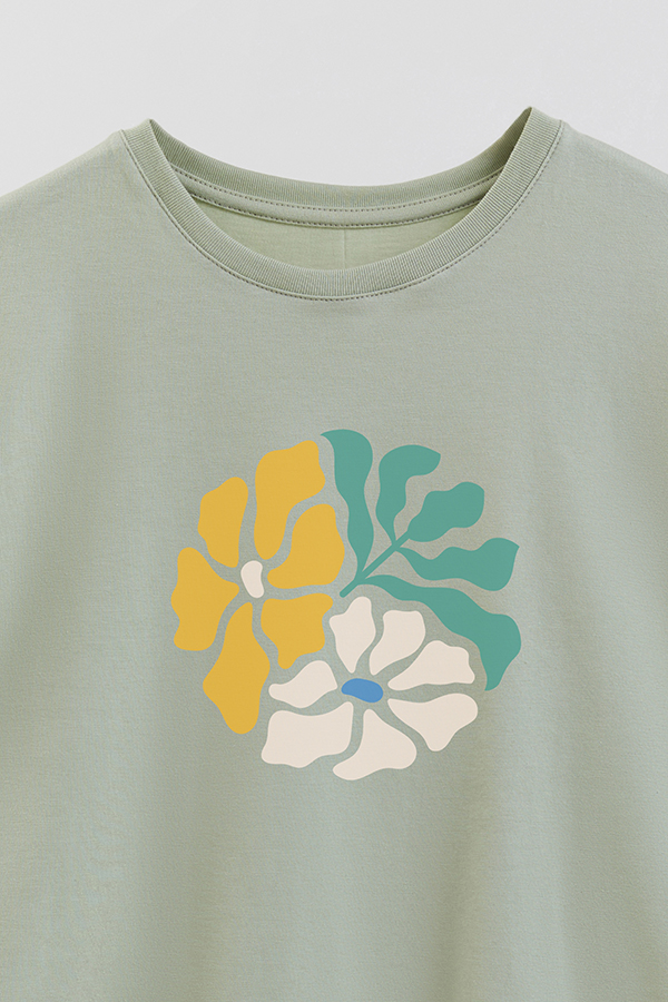 REMERA GIRL OVER BOHO GARDEN VIBES