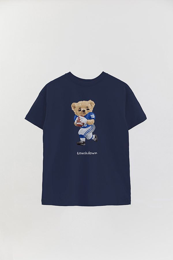 REMERA OVER ESTAMPADA UNISEX TEDDY AMERICAN FOOTBALL