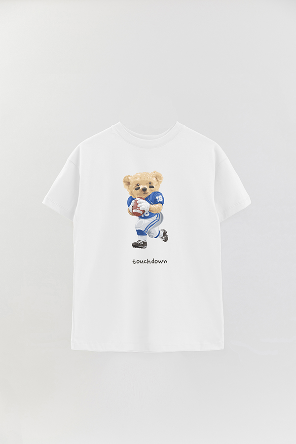 REMERA OVER ESTAMPADA UNISEX TEDDY AMERICAN FOOTBALL