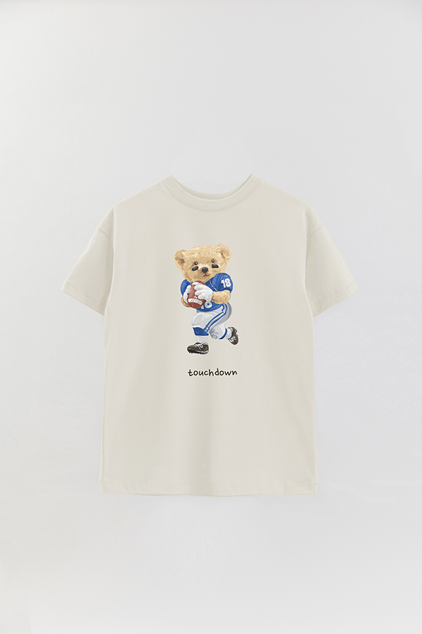 REMERA OVER ESTAMPADA UNISEX TEDDY AMERICAN FOOTBALL