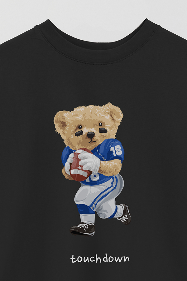 REMERA OVER ESTAMPADA UNISEX TEDDY AMERICAN FOOTBALL