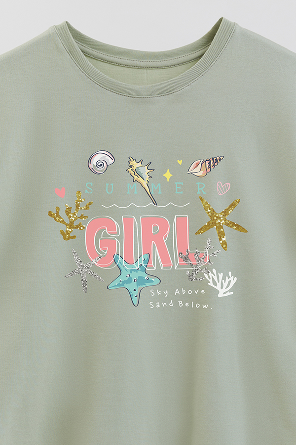 REMERA GIRL OVER SUMMER GIRL