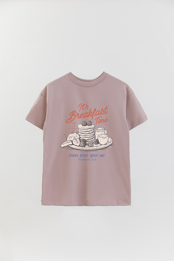 REMERA OVER ESTAMPADA BREAKFAST TIME 2
