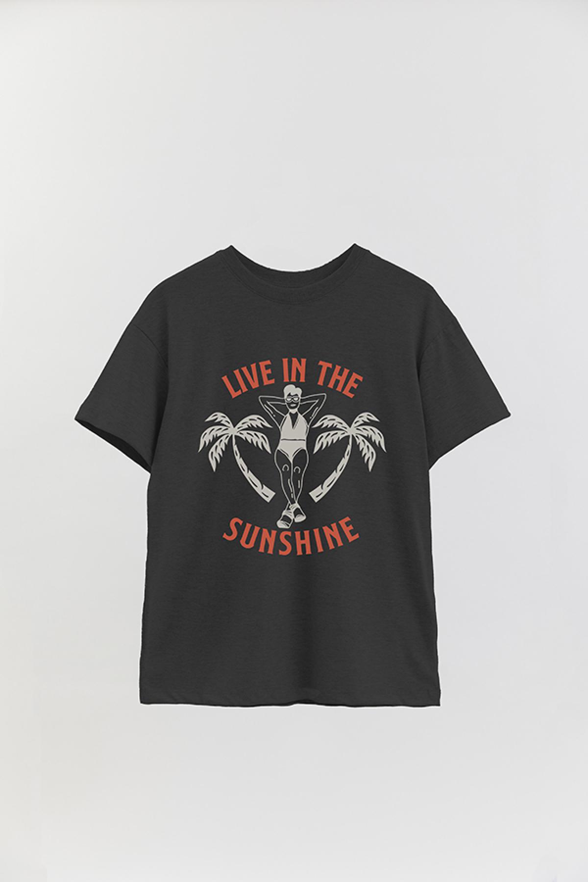 REMERA OVER ESTAMPADA SM LIVE IN THE SUNSHINE