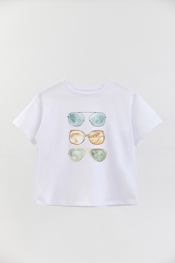 REMERA BOY OVER BEACH SUNGLASSES