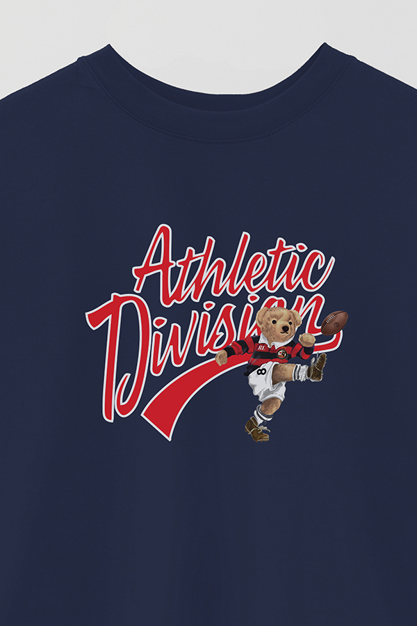 REMERA OVER ESTAMPADA UNISEX BEAR ATHLETIC DIVISION 2