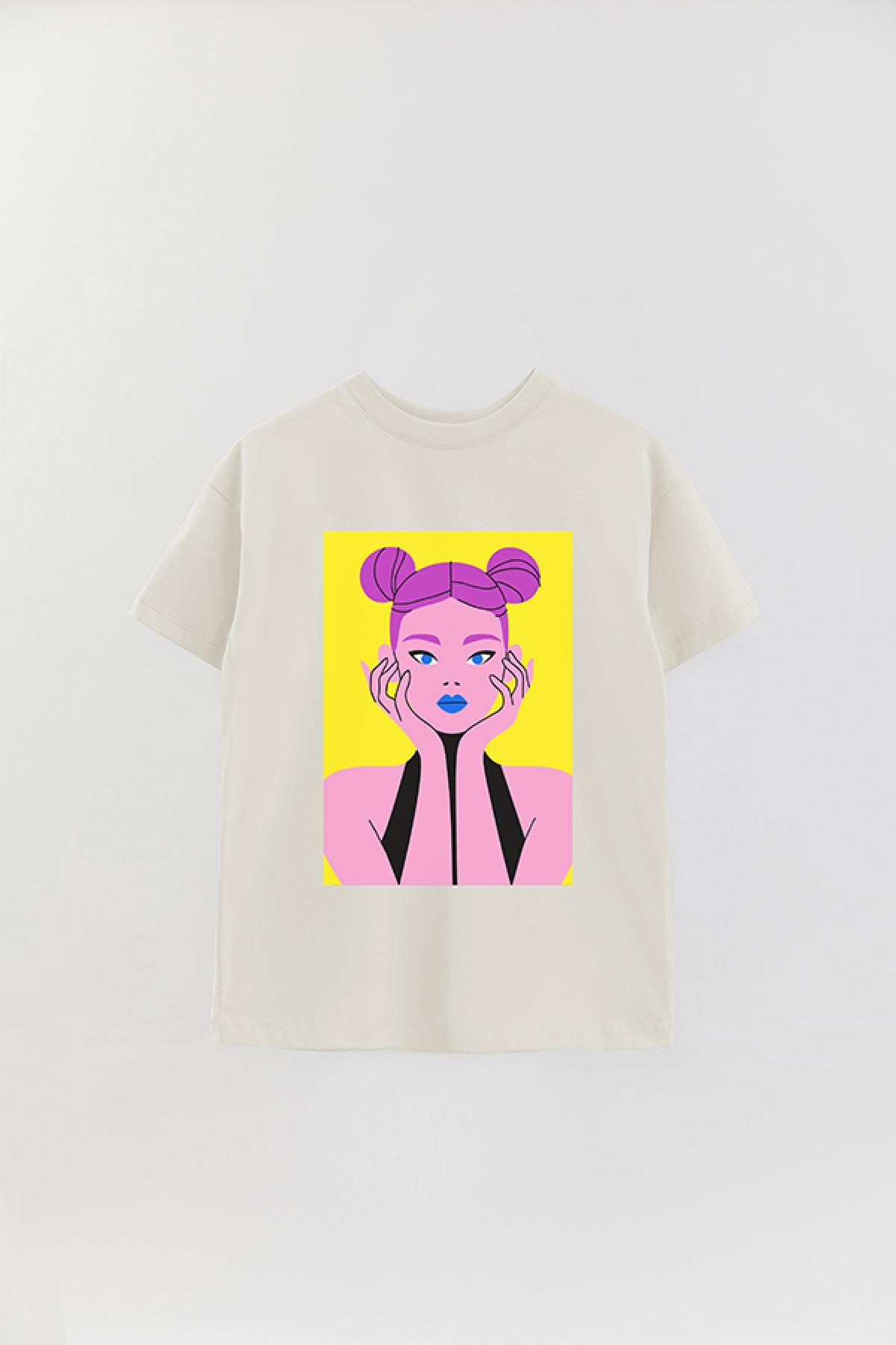 REMERA OVER ESTAMPADA W TRENDY FASHION 1