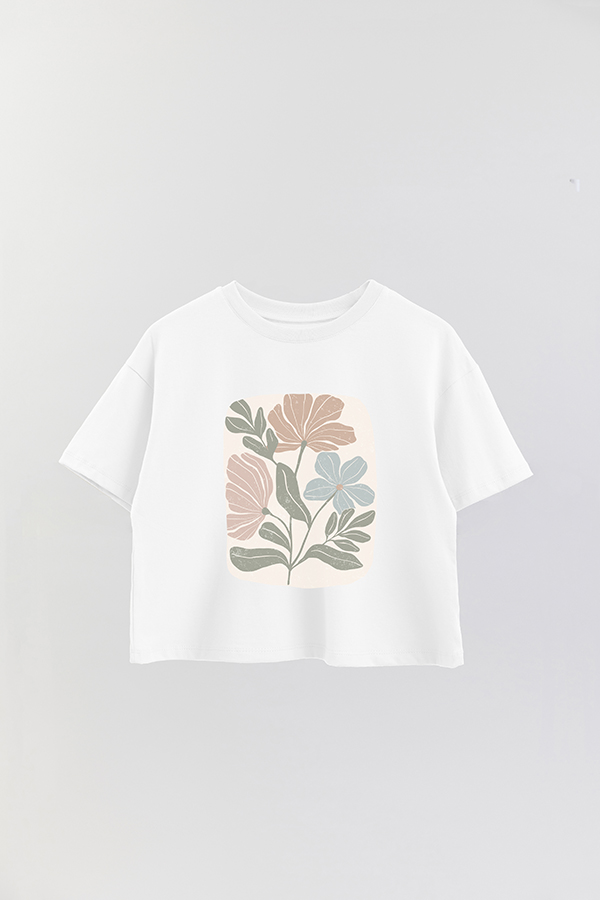 REMERA CROP ESTAMPADA ART 162