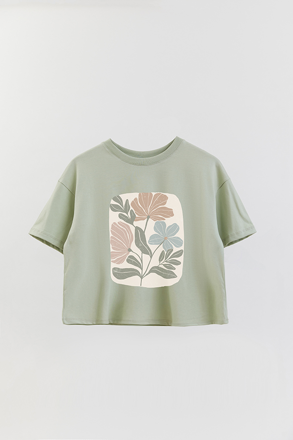 REMERA CROP ESTAMPADA ART 162