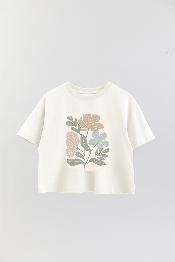 REMERA CROP ESTAMPADA ART 162