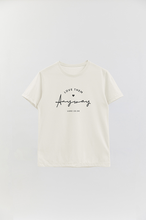 REMERA BASICA UNISEX MNM LOVE THEM