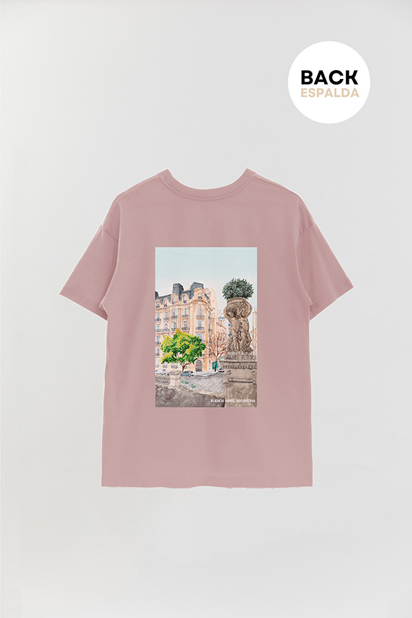 REMERA OVER ESTAMPADA ARG ART RECOLETA