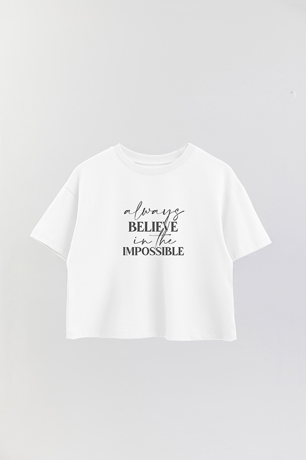 REMERA CROP ESTAMPADA BL BE YOU