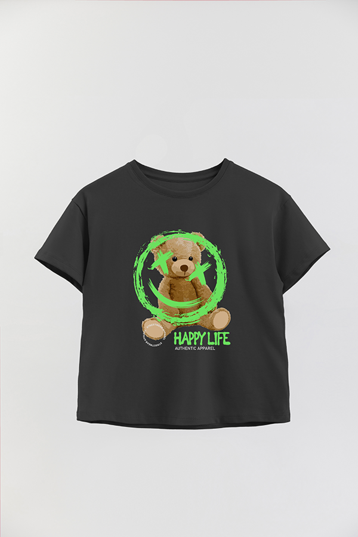 REMERA BOY OVER TEDDY HAPPY LIFE