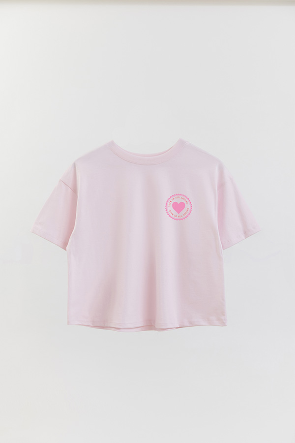 REMERA CROP ESTAMPADA VALENTINE STAMP 5