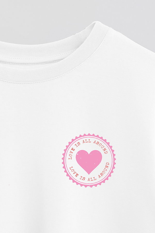REMERA CROP ESTAMPADA VALENTINE STAMP 5
