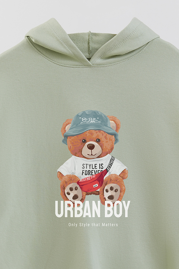 HOODIE RUSTICO KIDS TEDDY URBAN BOY