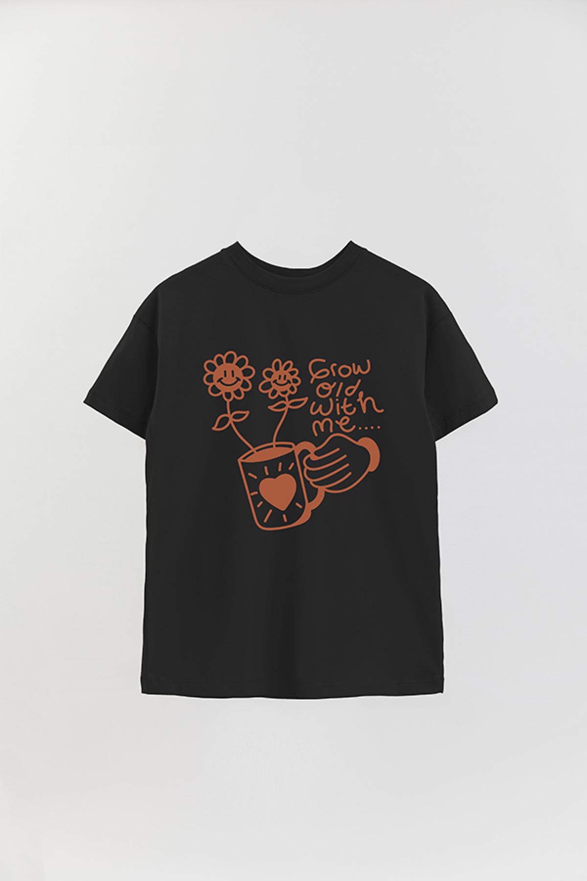 REMERA OVER ESTAMPADA GR GROW OLD WITH ME