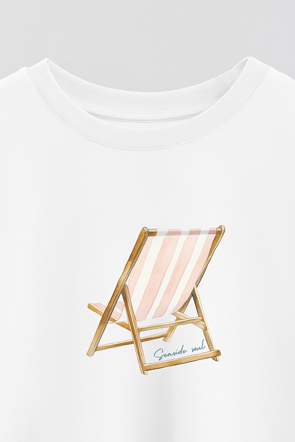 REMERA CROP ESTAMPADA COASTAL SEASIDE SOUL