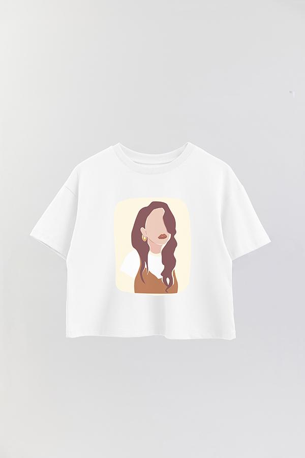 REMERA CROP ESTAMPADA ART  77