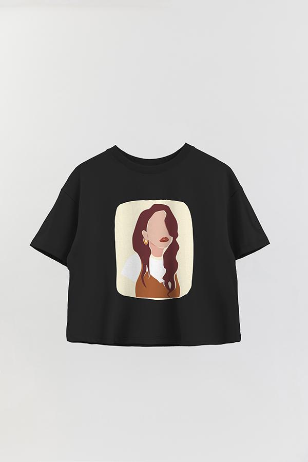 REMERA CROP ESTAMPADA ART  77