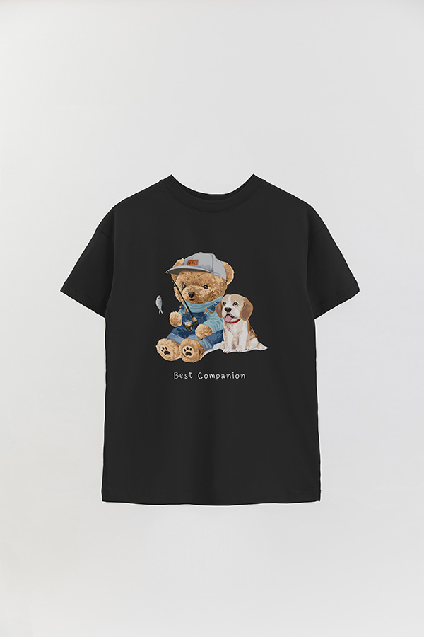 REMERA OVER ESTAMPADA UNISEX TEDDY THE BEST