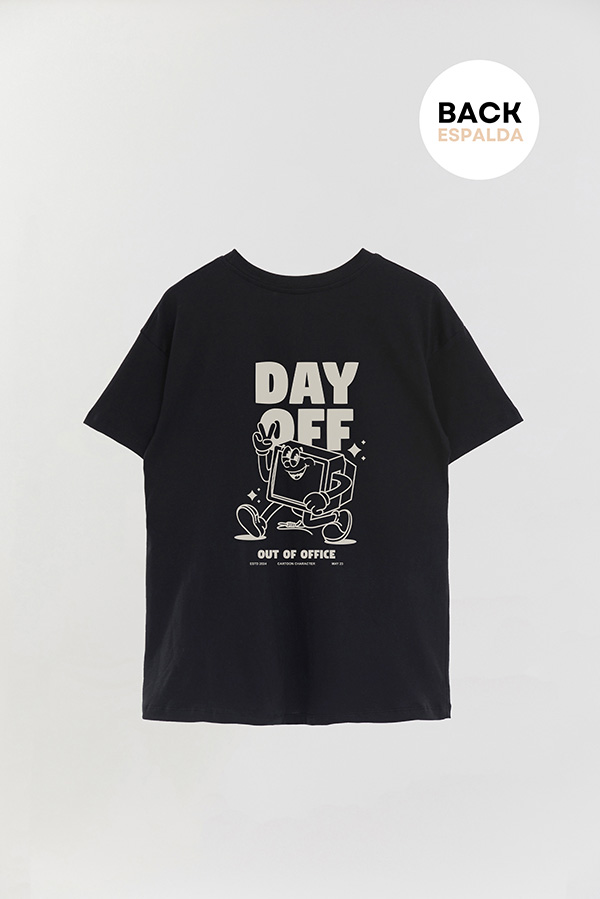 REMERA OVER FB CARTOON DAY OFF 1