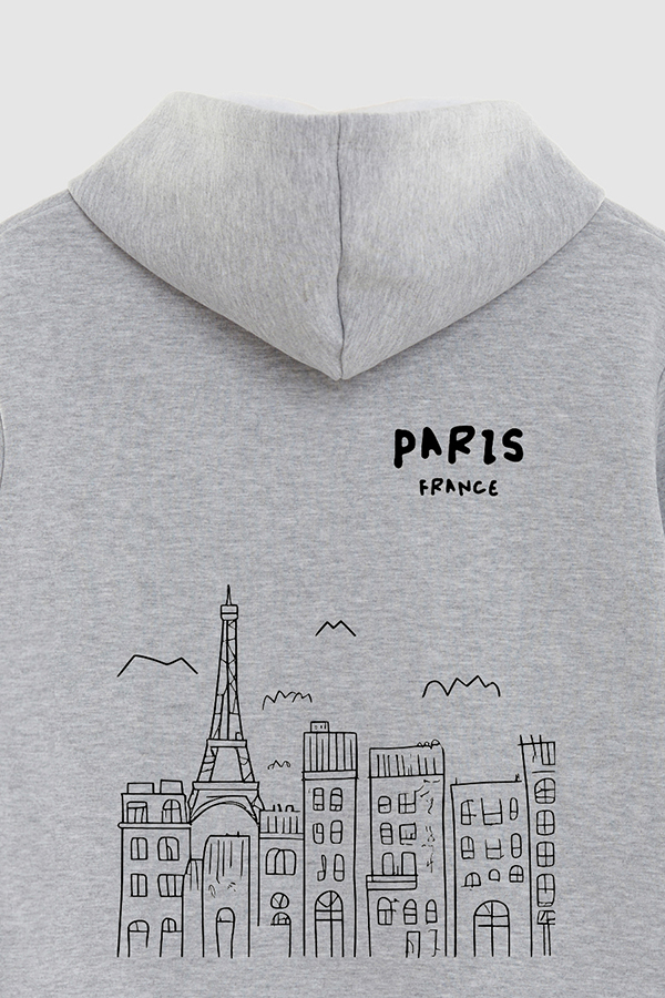 BUZO HOODIE ESTAMPADO WORLD PARIS