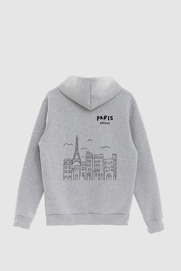 BUZO HOODIE ESTAMPADO WORLD PARIS