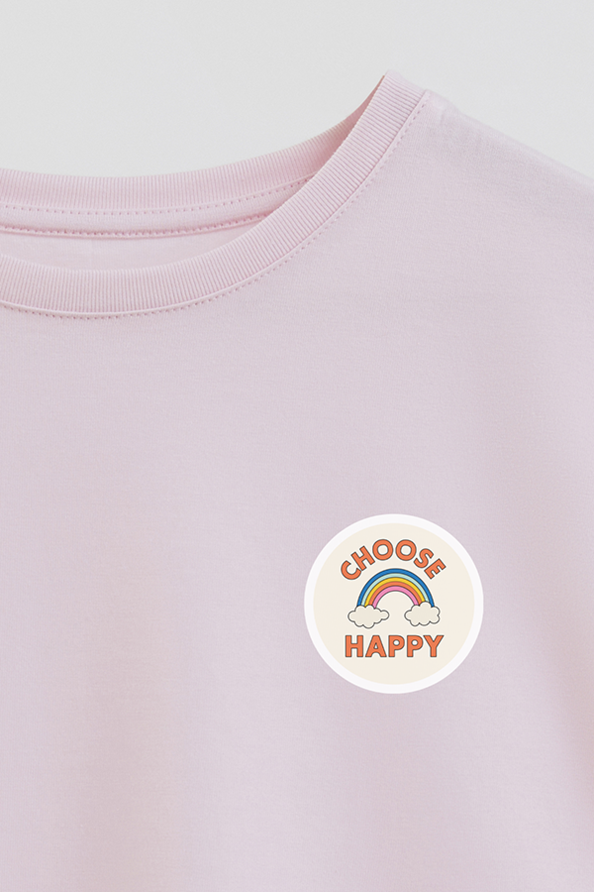 REMERA GIRL OVER GRLY CHOOSE HAPPY