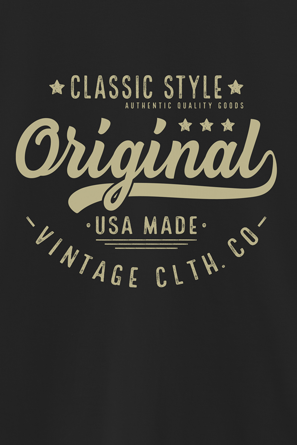 REMERA BASICA ESTAMPADA VG CLASSIC STYLE ORIGINAL