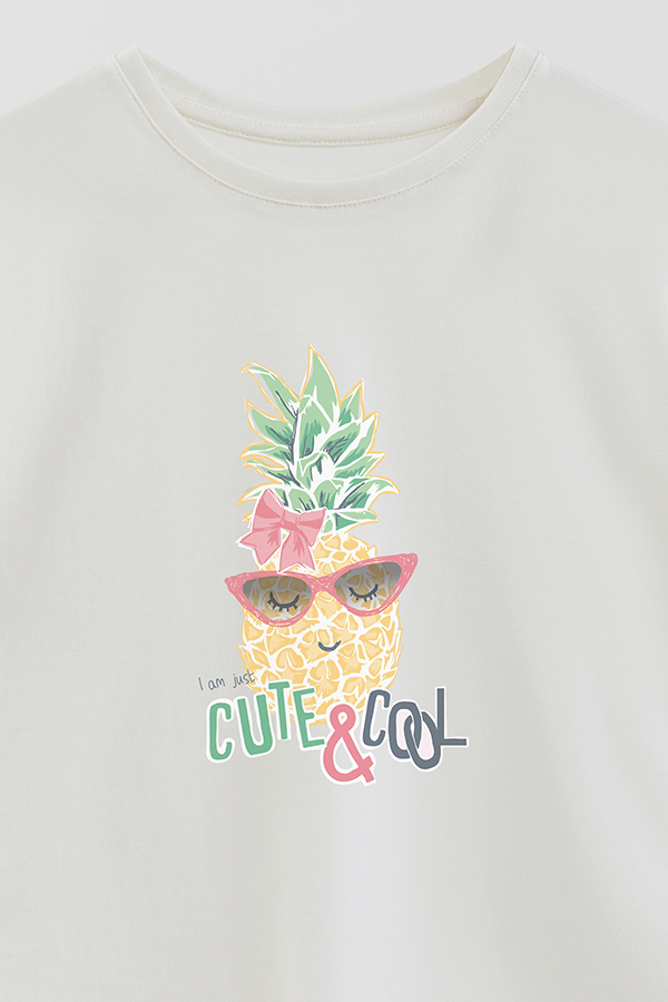 REMERA GIRL OVER CUTE AND COOL
