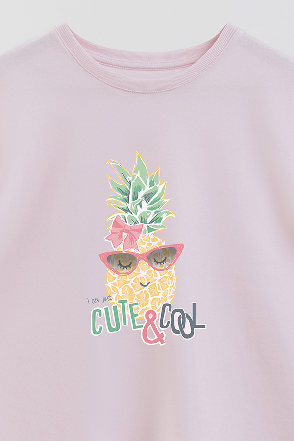 REMERA GIRL OVER CUTE AND COOL