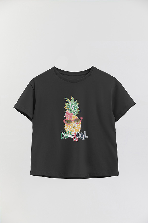REMERA GIRL OVER CUTE AND COOL